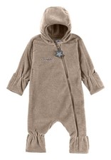 Sterntaler Fleece-Overall beige – Babyanzug mit Kapuze und Stulpen - Wie neu
