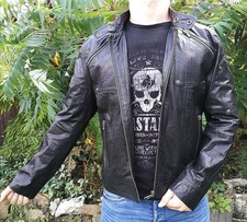 Klassische Lederjacke