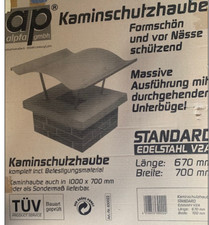 Kaminschutzhaube aus Edelstahl V2A