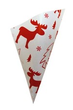 Mandel-Spitztüten Papiertüten ELCH Weihnachten, versch. Größen und Mengen