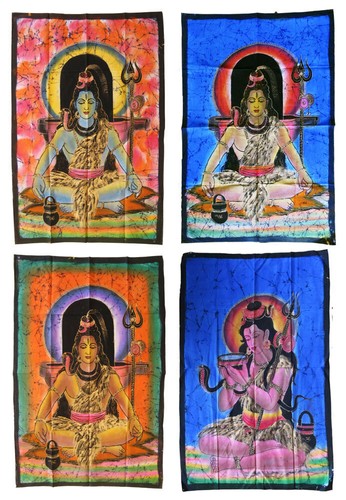 Shiva batiktuch wandbehang - shiva,