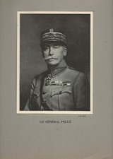 Altes Foto, Militärportrait General Pellé, Klischee Melcy Frankreich Vintage