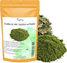 50G Gemahlene Sidr/Jujube-Blätter – Jujube-Pulver – Intensives Aroma Und Geschma
