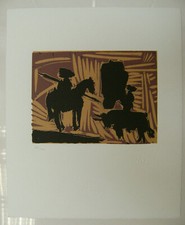 Lithografie von Picasso. Das