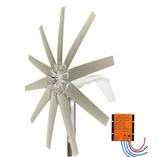 800W 24V Windkraftanlage Windgenerator WindTurbine Kit mit Lieferung 10 Klingen