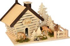 Räucherhaus Blockhütte mit