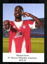 Michael Scott Autogrammkarte Bayern München Amateure 2025-26
