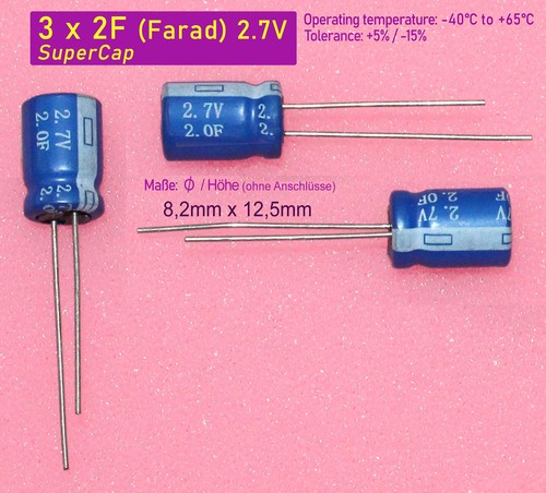 2 farad 7v - 3x, 2f