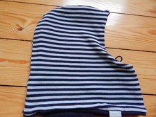 Mütze für Kinder  Sturmhaube  Unisex  blau oder blau weiß gestreift Selma