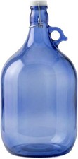 5L Blaue Glasflasche mit