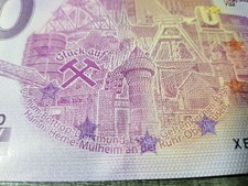 Fehldruck 0 Euro Schein  "RUHRGEBIET - DIE 11 KREISFREIEN STÄDTE" 