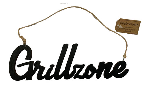 Schriftzug grillzone schwarz - schriftzug,
