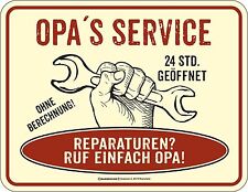 Geburtstag Blechschild Opas