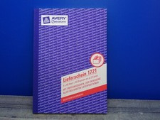 AVERY Zweckform 1721 Lieferschein Empfangsschein A5 3x40 Blatt  selbstdurchschr