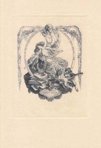 Exlibris bookplate - exlibris,