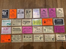 Biete hier 26 Streichholz Etiketten aus Bad Oeynhausen  Set 2