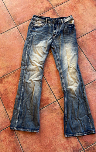 Herren bootcut jeans blau - herren,