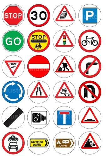 Strassenschilder tortenbild - strassenschilder,