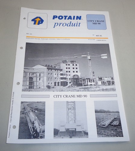 Produkt datenblatt potain kran - produkt,