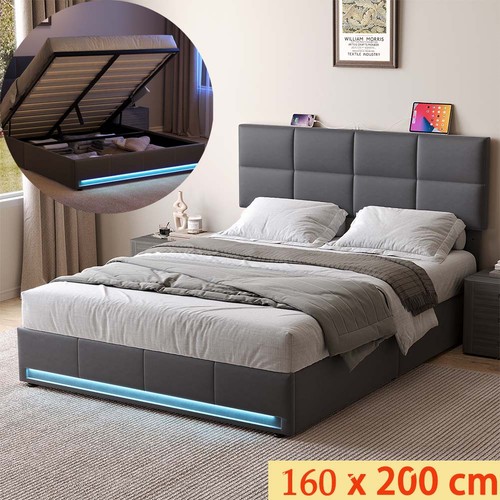 Led polsterbett 160x200cm - led,