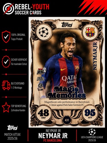 Neymar magic memories topps - magic,