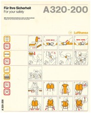 Safety Card / Lufthansa /