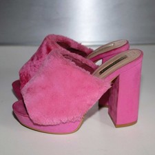 High heel plüsch kunstfell - high,