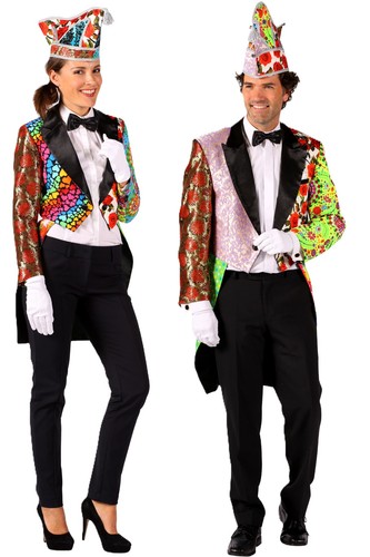 Bunte karnevalsjacke frack - karnevalsjacke,