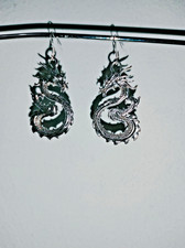 Ohrringe Silberfarbige großer