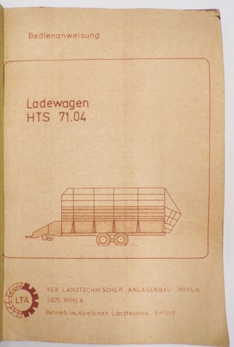 Bedienungsanleitung ladewagen - bedienungsanleitung,