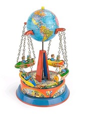 Vintage blechspielzeug globus - vintage,