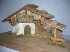 Krippe Stall Hl. Nacht neu aus