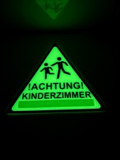 2x Leuchtendes Warnschild