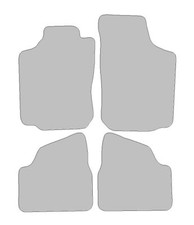 Fußmatten-Set für Opel Corsa C (2000-2009) Classic schwarz