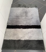 Ambient „Royal“ Design Badteppich ,70cm./120cm.  Grau,Anthrazit ,Silber.
