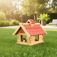 Vogelhaus Vögelhäuschen Futterhaus Holz Vogelfutterhaus XXL Vogelvilla Vogel