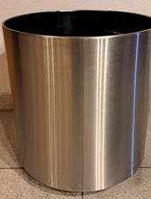 Edelstahl Übertopf 40cm durch