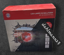 FC Bayern München LED Lampe Ballform 3D Wandtattoo kabellos Timer Touch Neu