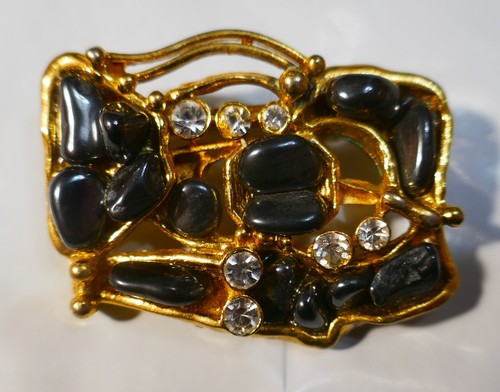 Brosche golden modeschmuck - golden,