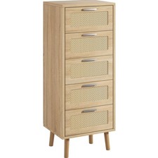 Kommode Rattan 5 Schubladen