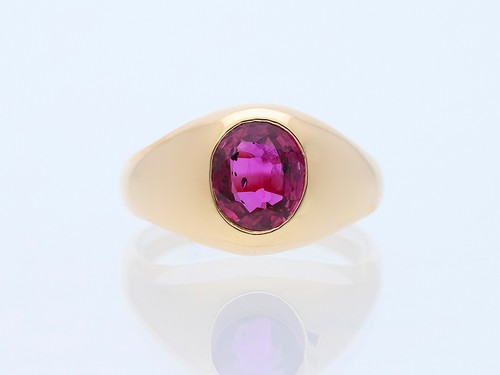 Ring rubin 585 - ct., gold