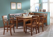 Massivholz Eckbank-gruppe