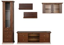 Wohnwand 5tlg Landhausstil TV Regal Schrank aus Kiefernholz kolonialfarben