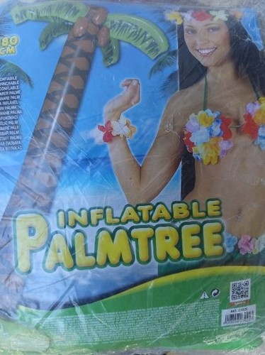 Aufblasbare palme deko 180cm - deko,