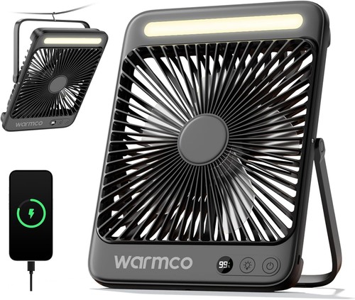 Warmco battery camping fan - d4,