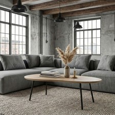 Couchtisch Nierenform 122cm