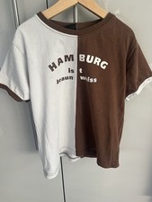 T-Shirt Kinder FC St. Pauli Hamburg Ist Braun Weiß Gr. 122/128