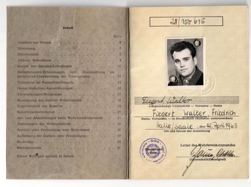 Wehrpaß gefreiter panzer rgt - wehrpaß,