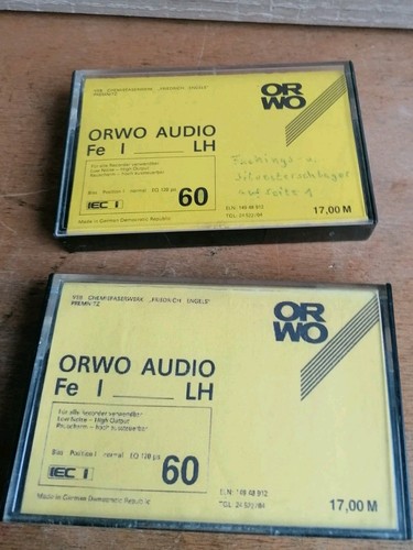 Ddr orwo magnetbandkassette - orwo,