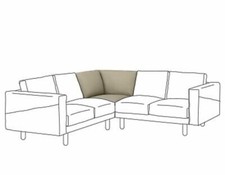 Ikea Norsborg Eckteil ABDECKUNG, Grasbo beige, 503.826.43